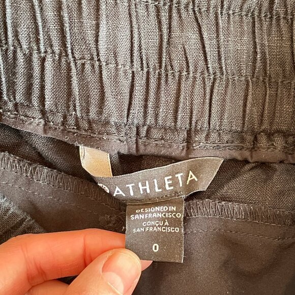 Athleta linen joggers, size 0 - Picture 5 of 5